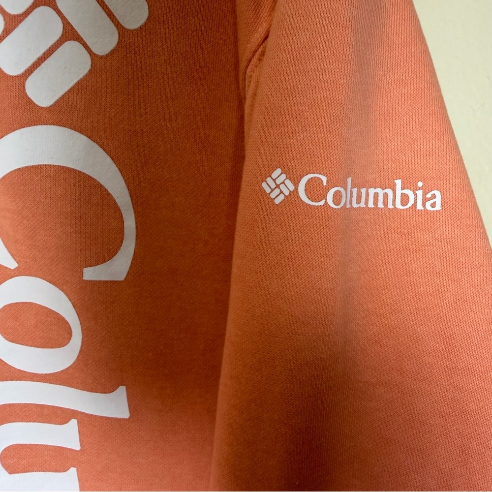 Columbia Mens Trek Crewneck Pullover Sweatshirt XL Coral Peach Outdoor Active - Picture 6 of 10